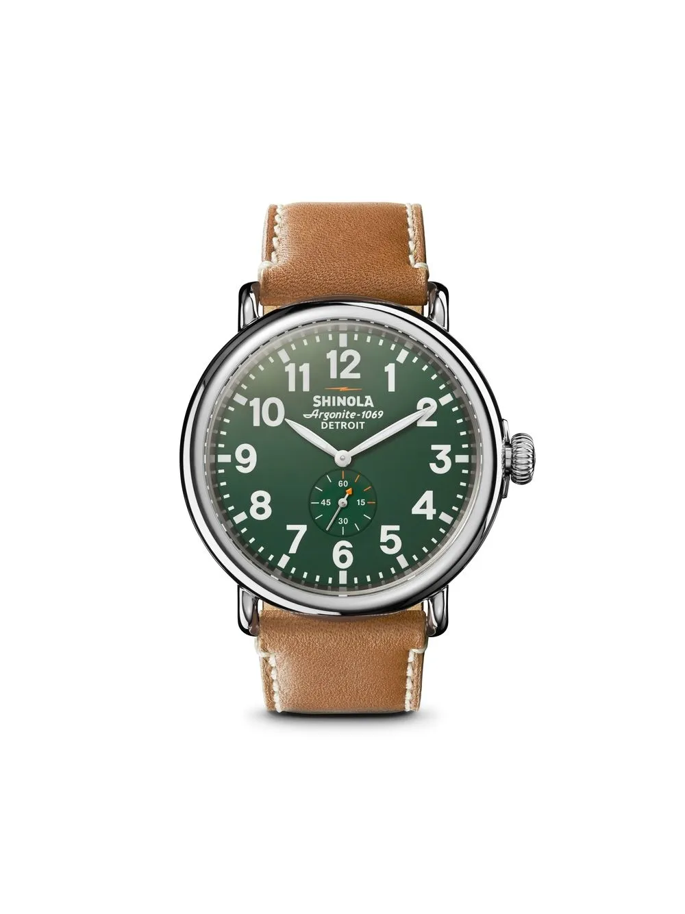 

Наручные часы Runwell 47 мм Shinola, зеленый