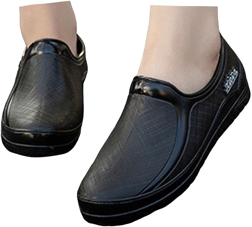 

Резиновые ботинки JYSwoshoe для женщин и мужчин, водонепроницаемые садовые сабо, обувь без шнурков, резиновые ботильоны, удобные, противоскользящие, для работы на улице, садоводства, фермерства, кемпинга и работы во дворе, черный