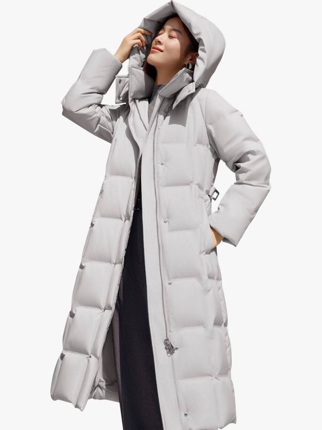 

Утепленная длинная пуховая куртка Bosideng, Middle Grey