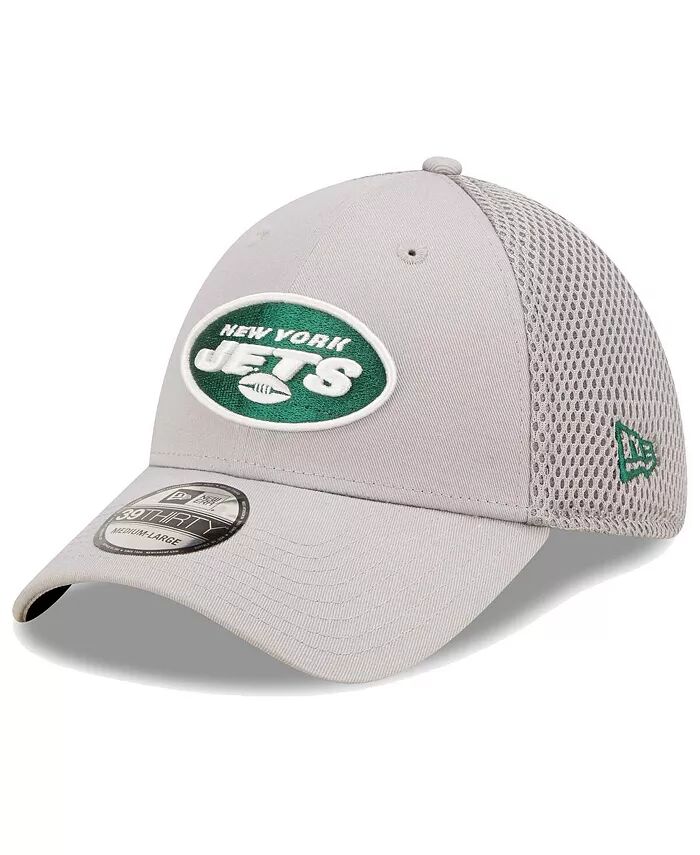 

Мужская серая бейсболка New York Jets Team Neo 39Thirty Flex New Era