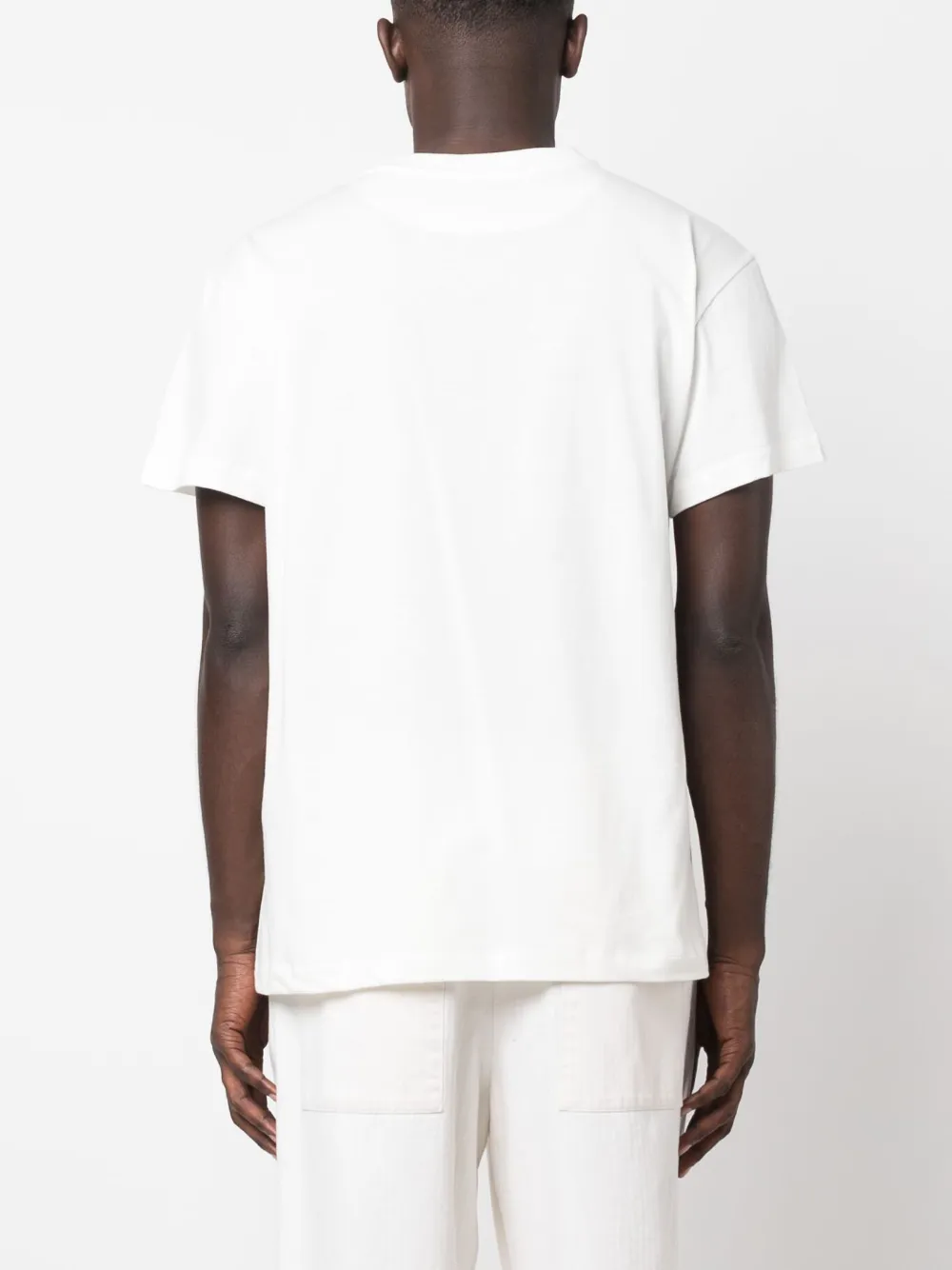 Комплект из трех футболок с логотипом JIL SANDER, белый — фото 4
