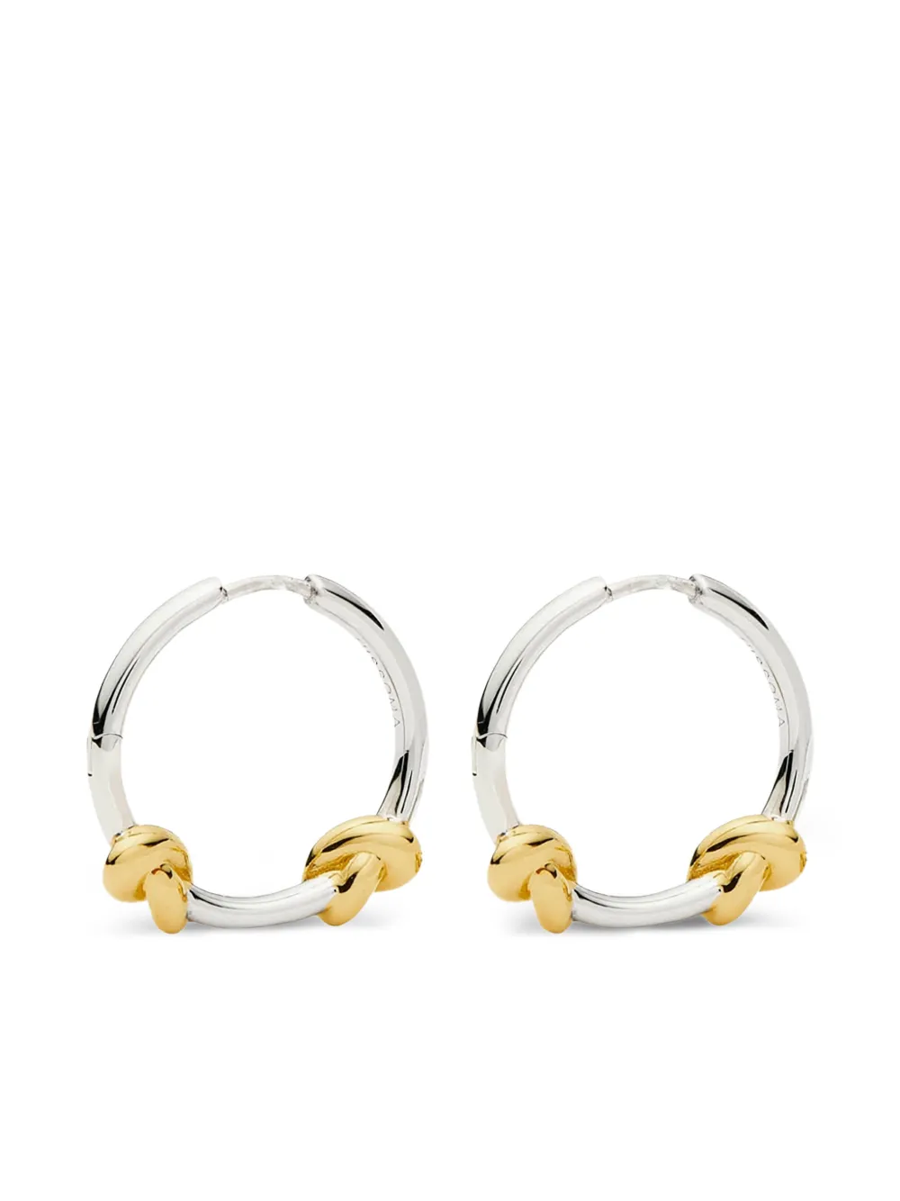 

Серьги-кольца с узлом Missoma, серебристый