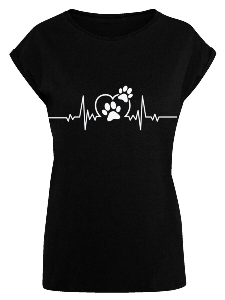 

Рубашка F4NT4STIC Heartbeat Dog Love, черный