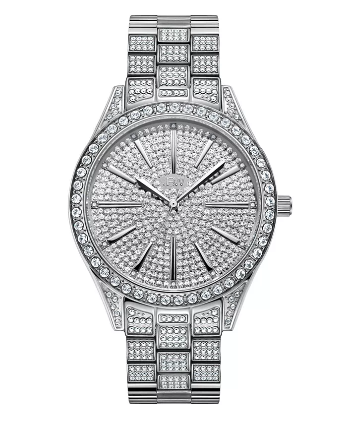 

Женские часы Cristal Diamond (1/8 ct.общ.) из нержавеющей стали Jbw, серебряный