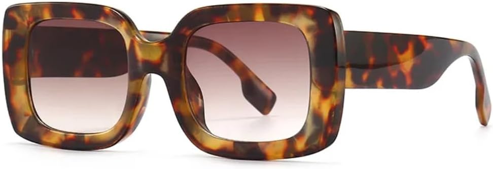 

Классические роскошные дизайнерские солнцезащитные очки в крупной оправе для женщин и мужчин, модные винтажные популярные солнцезащитные очки с защитой от УФ-излучения UV400 SZVVBKK, Leopard Tea