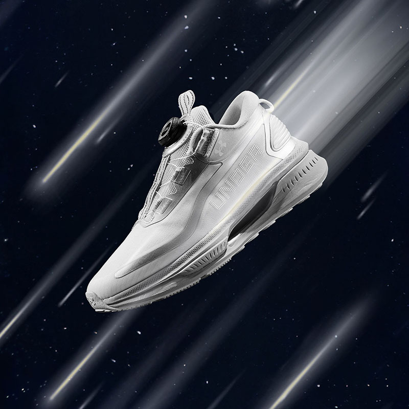 Беговые кроссовки для школьников Running Collection Under Armour, белый/красный — фото 2