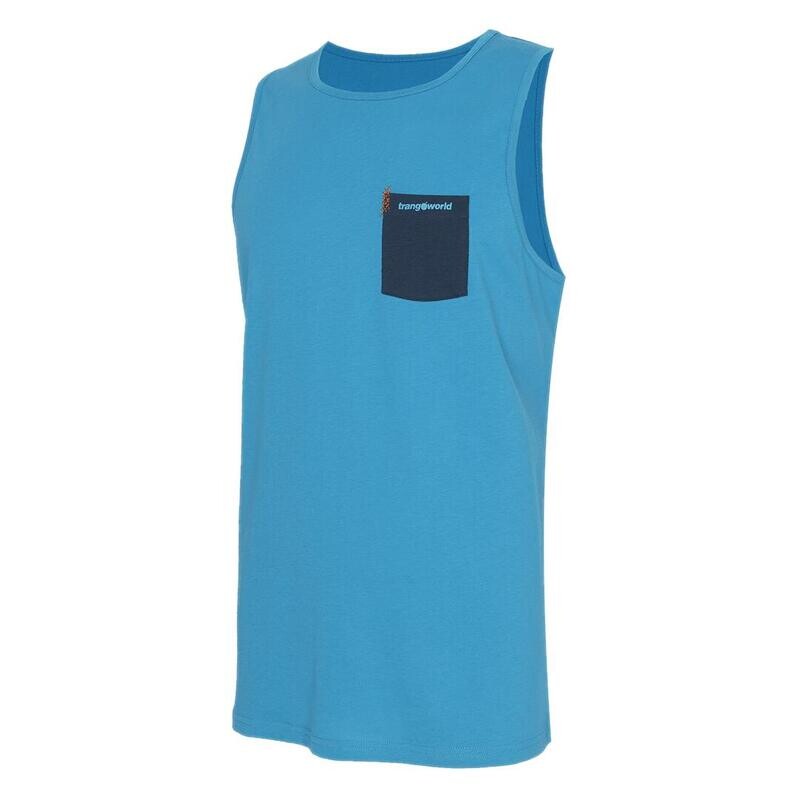

Мужская футболка для альпинизма Trangoworld, цвет caribbean blue/blue grey