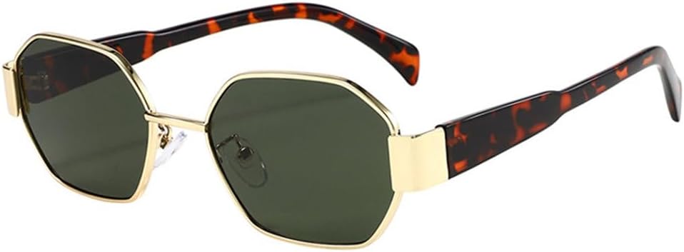 

Ретро солнцезащитные очки для женщин, модные панк-очки, темно-зеленые, с защитой от УФ-излучения UV400, модные солнцезащитные очки для мужчин TYUVIVO, Golden Dark Green 3