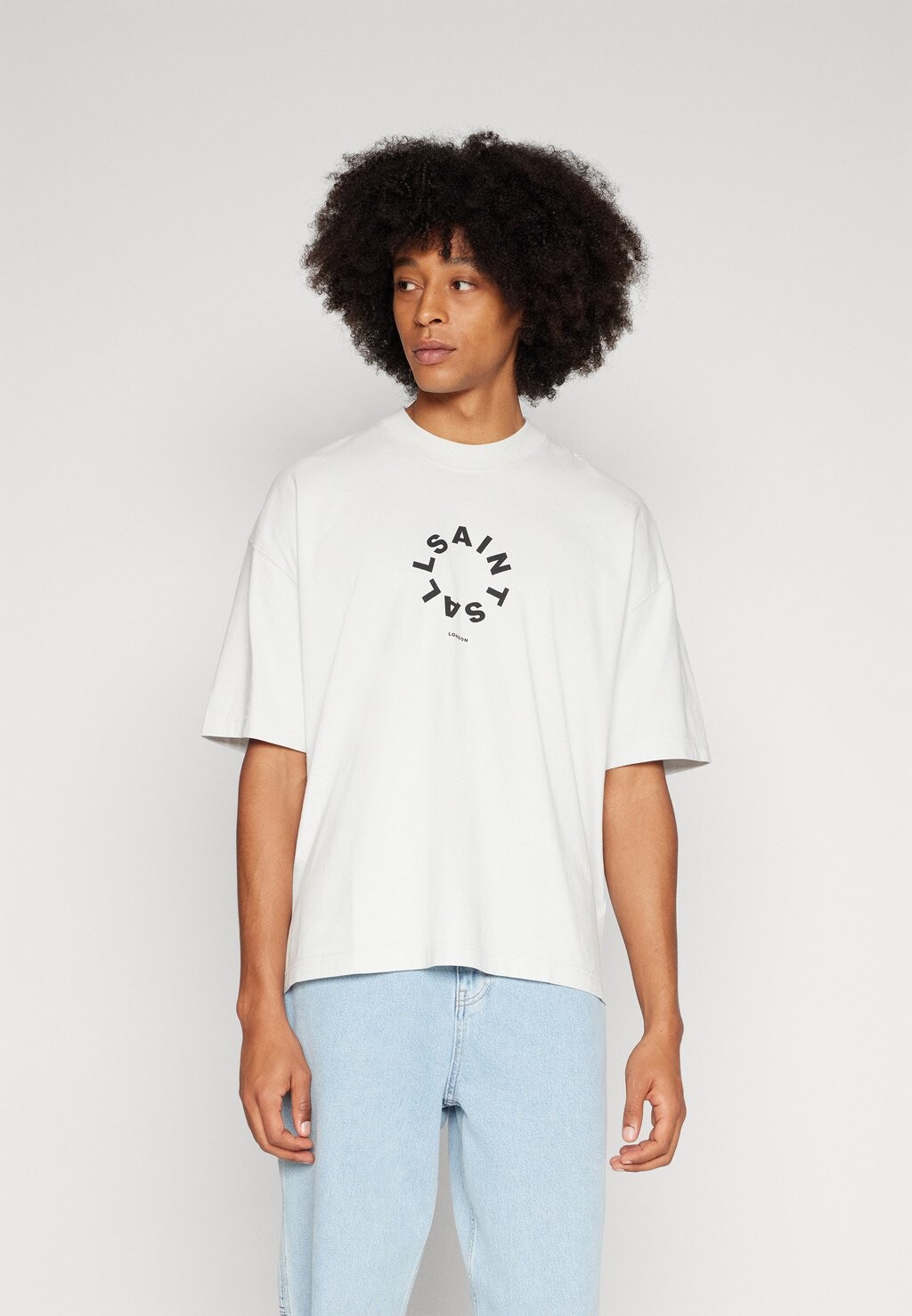 

Футболка с принтом Tierra AllSaints, цвет grey