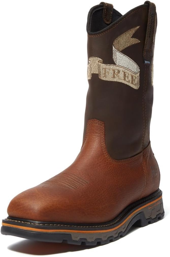 Timberland PRO мужские True Grit Pull-on Soft Toe Waterproof Industrial Western рабочие ботинки, Medium Brown