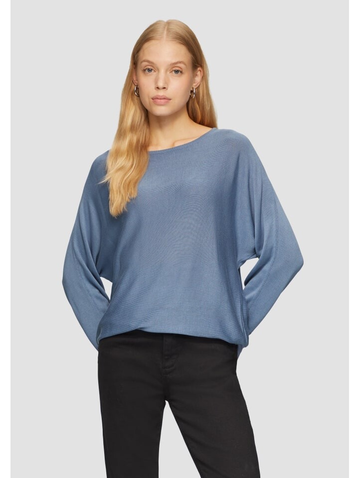 

Пуловер QS Strickpullover 3/4 Arm, синий