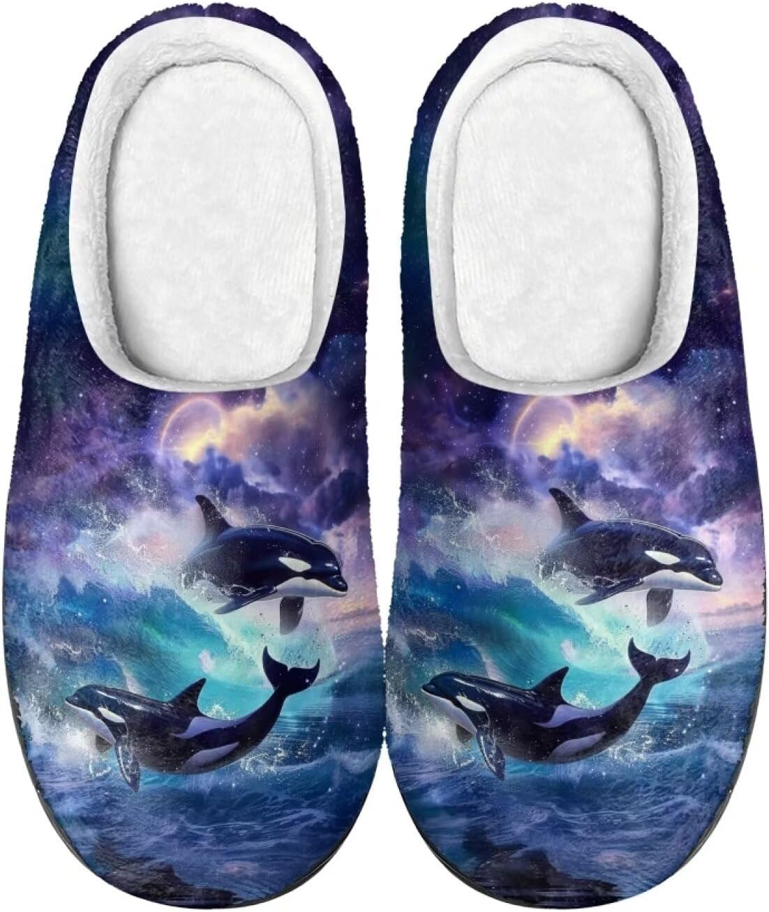 

Теплые мягкие удобные домашние тапочки DISNIMO для женщин и девушек на осень и зиму, A Killer Whale