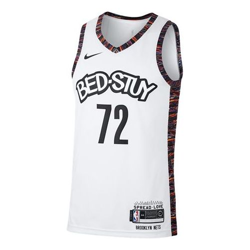 

Майка Nike NBA Casual Sports Basketball Jersey SW Fan Edition Jeresy Biggie Nets City Edition Brooklyn Nets 7 2 White, белый