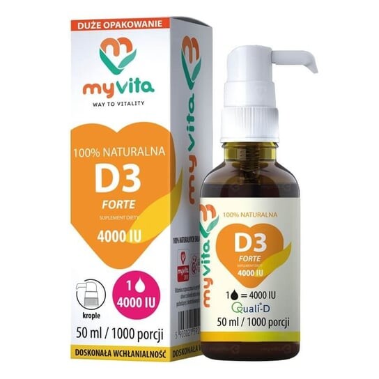 

MyVita Витамин D3 4000 МЕ макс. в каплях 50 мл