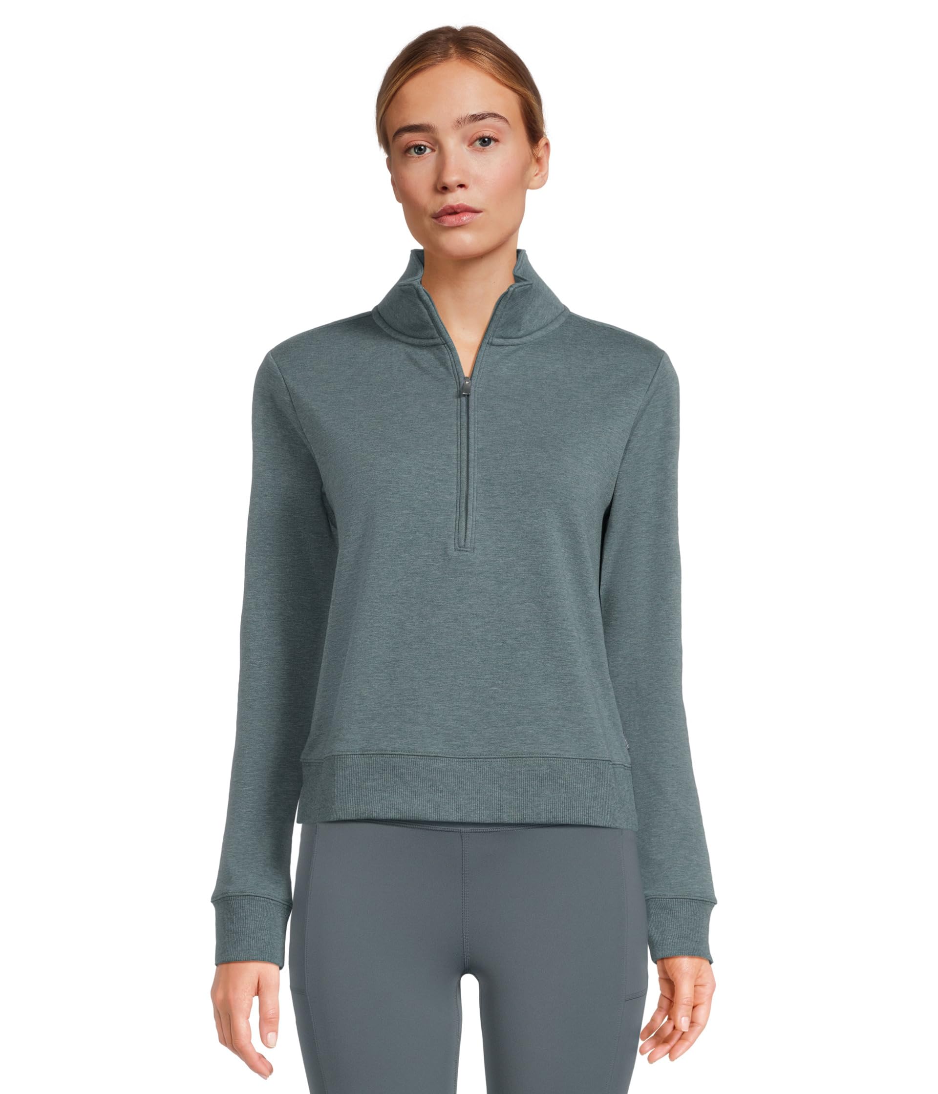 

Куртка TravisMathew Cloud Half Zip, цвет Heather Dark Slate