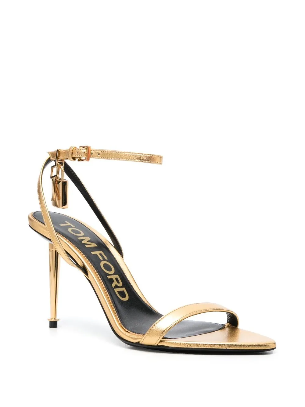 Босоножки Padlock TOM FORD, золотой — фото 2