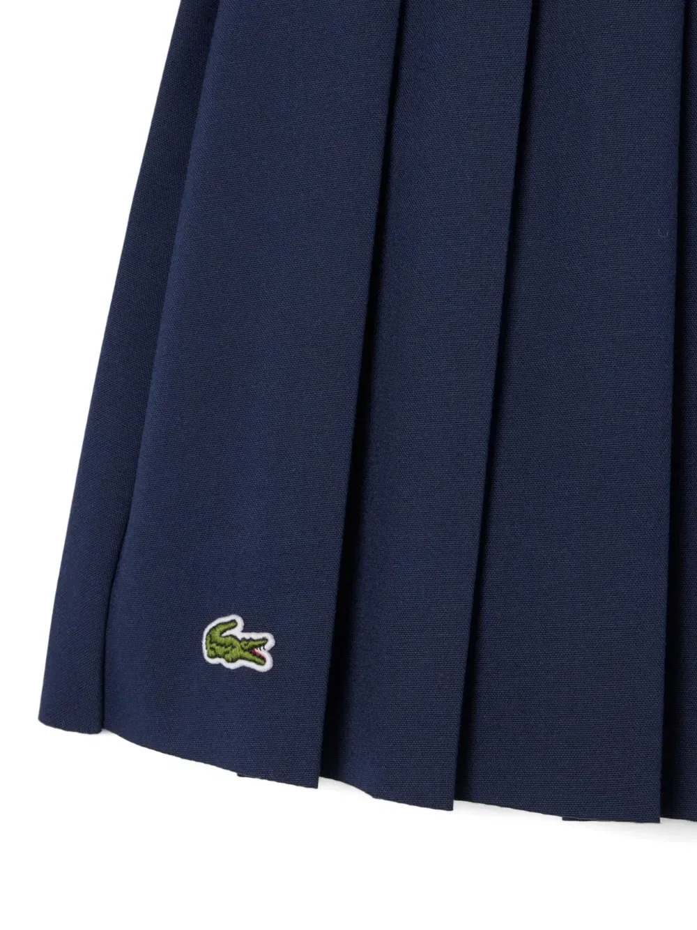 Плиссированная юбка с логотипом Lacoste, синий — фото 3