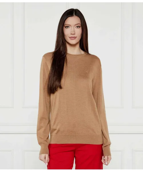 

Шерстяной свитер Loose fit Polo Ralph Lauren, бежевый