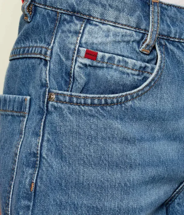 Джинсы 446 tapered fit Hugo Kids, синий — фото 4