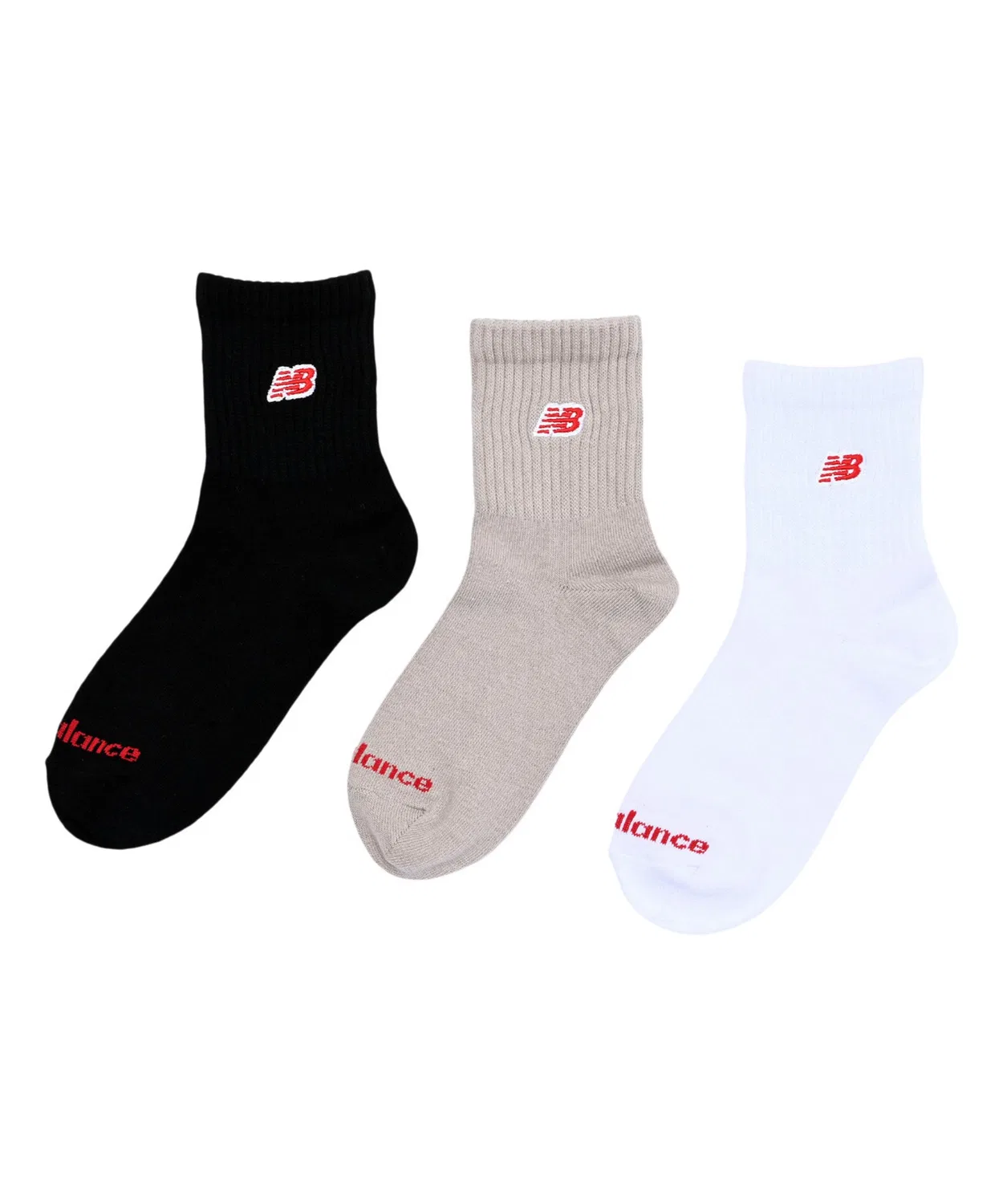 Носки детские 3 пары New Balance белые