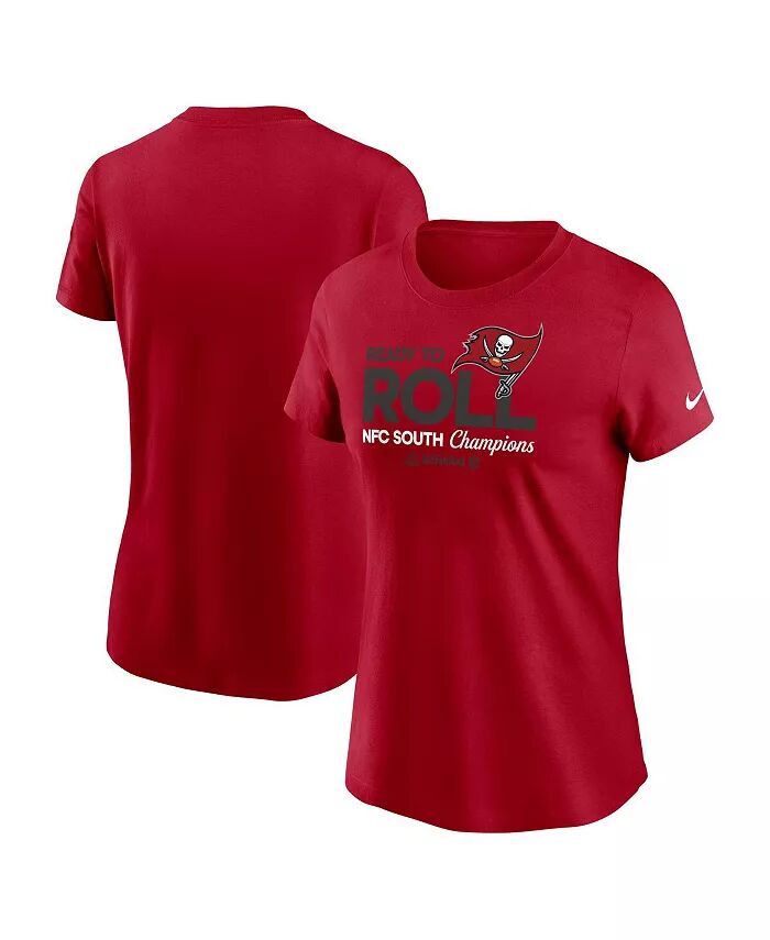 

Женская красная футболка Tampa Bay Buccaneers 2024 NFC South Division Champions Locker Room Trophy Collection Nike