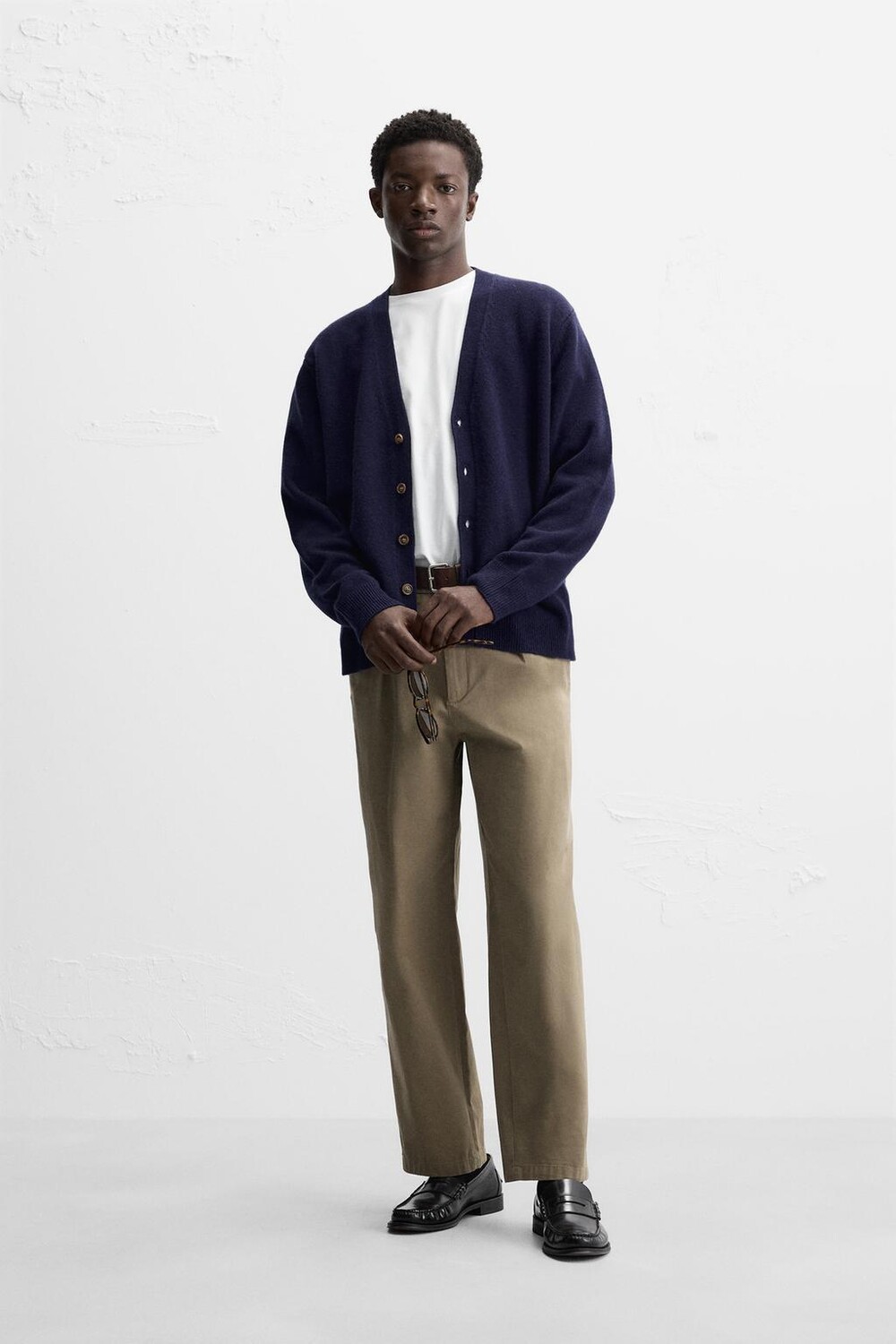 

Кардиган из шерсти ZARA, синий