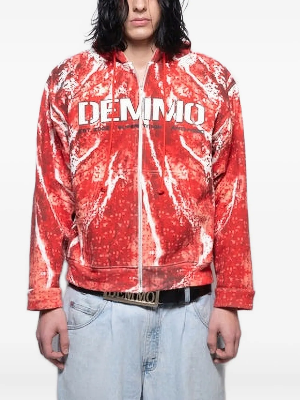 

Худи Return To Flesh на молнии DEMON, красный