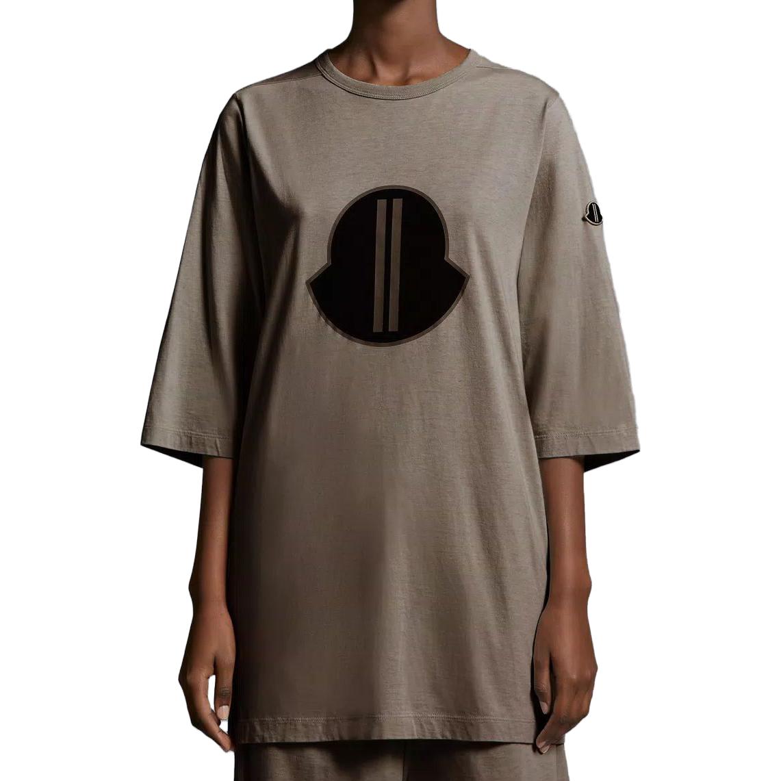 Moncler Футболка Rick Owens FW23 Unisex Brown — фото 4