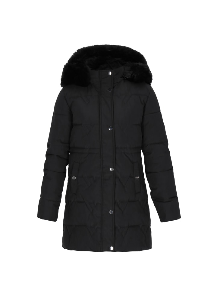 

Женское пальто черного цвета Usha