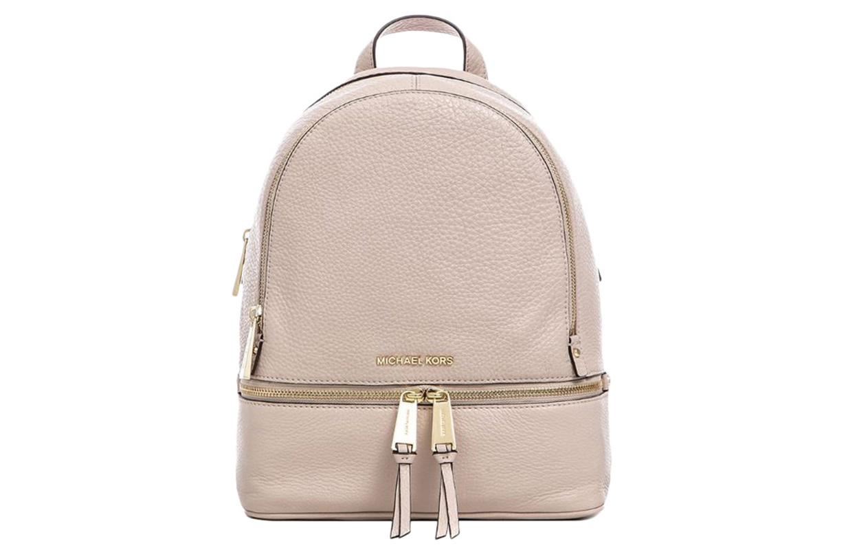

MICHAEL KORS Сумка рюкзак из коровьей кожи с молнией среднего размера женская розовая