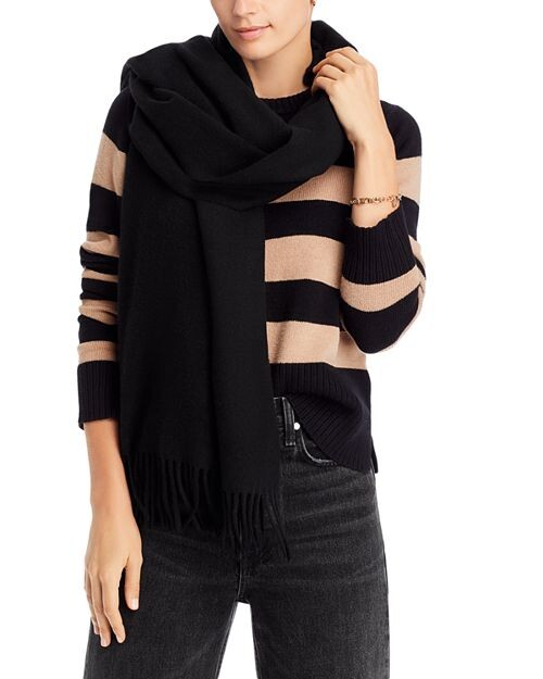 

Шерстяной шарф Addison rag & bone, цвет Black