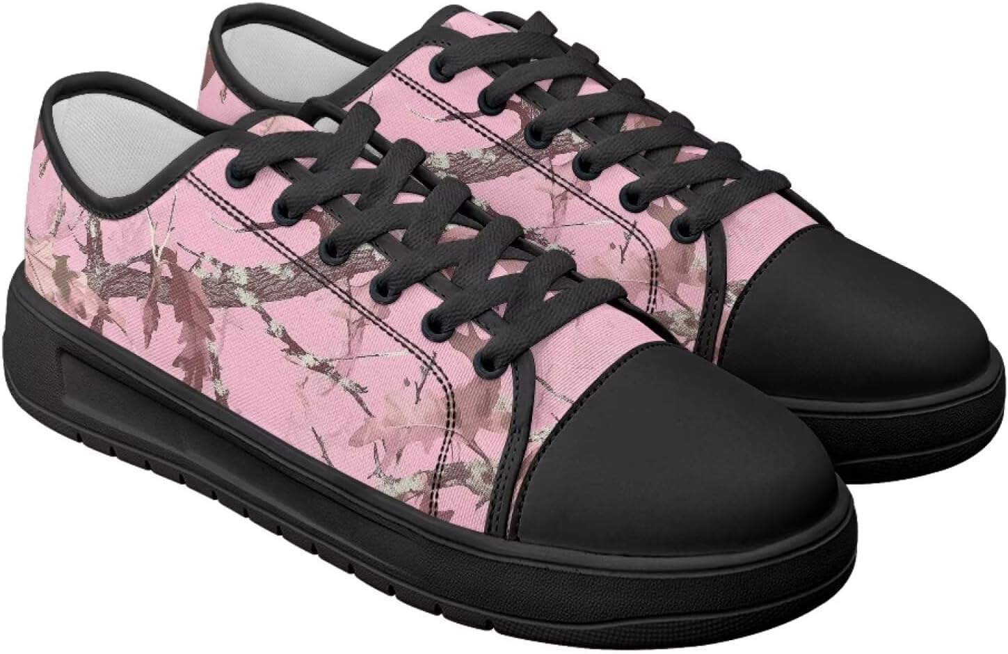 

Кеды Canvar для женщин и мужчин, со шнуровкой, низкие, на платформе, для ходьбы, походов и бега Estailounic, Camo Hunting Woodland