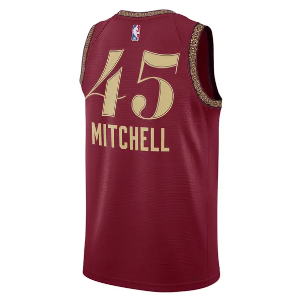 Майка Nike Dri-FIT NBA Swingman Jersey 2023/24 City Edition 'Cleveland Cavaliers Donovan Mitchell', цвет team crimson — фото 2