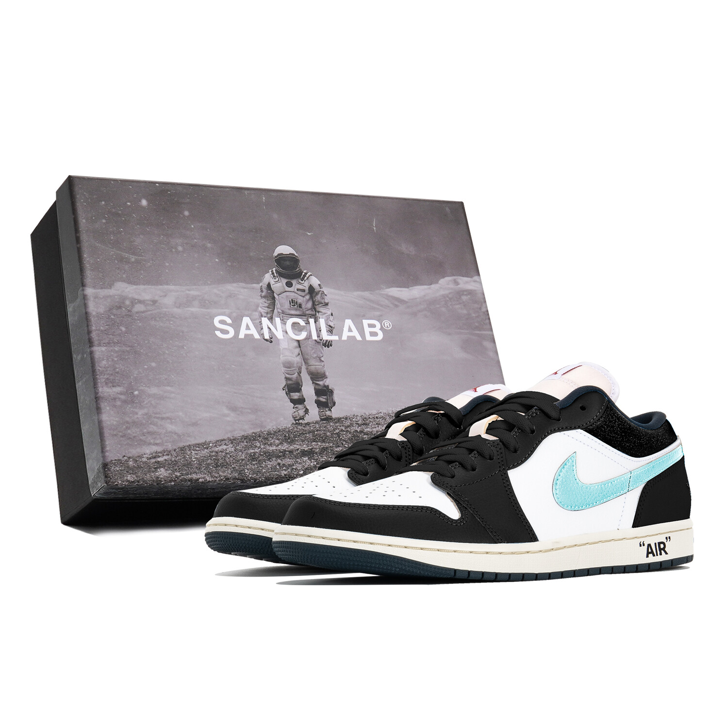 Кроссовки Air Jordan 1 Vintage Basketball Shoes Men Low-Top White
