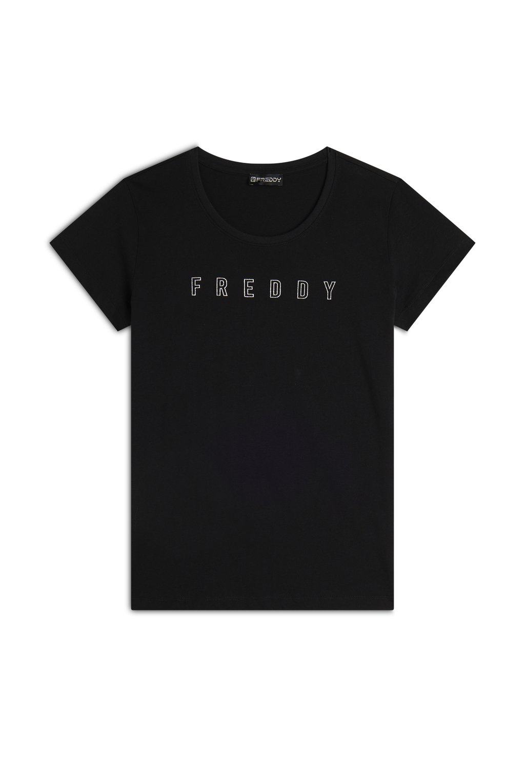 

Футболка с принтом SCOLLO TONDO CON LOGO GLITTER Freddy, черный