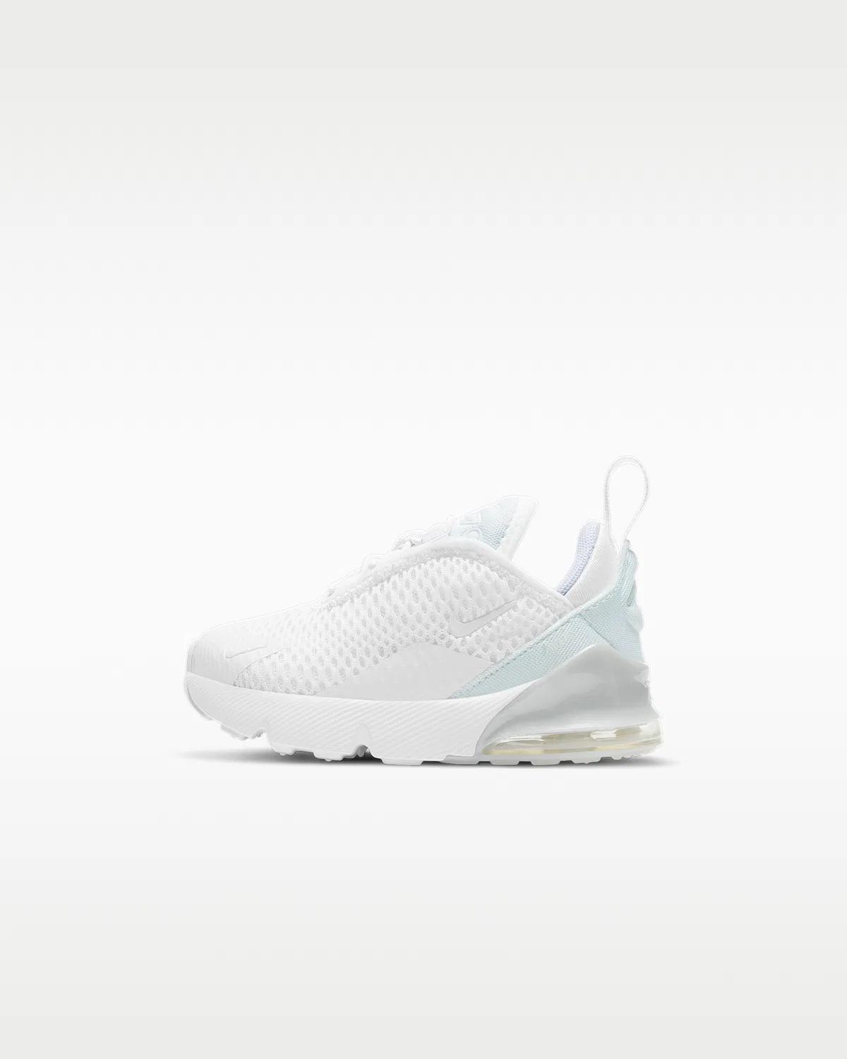 Детская обувь Nike Air Max 270, White/Metallic Silver/White