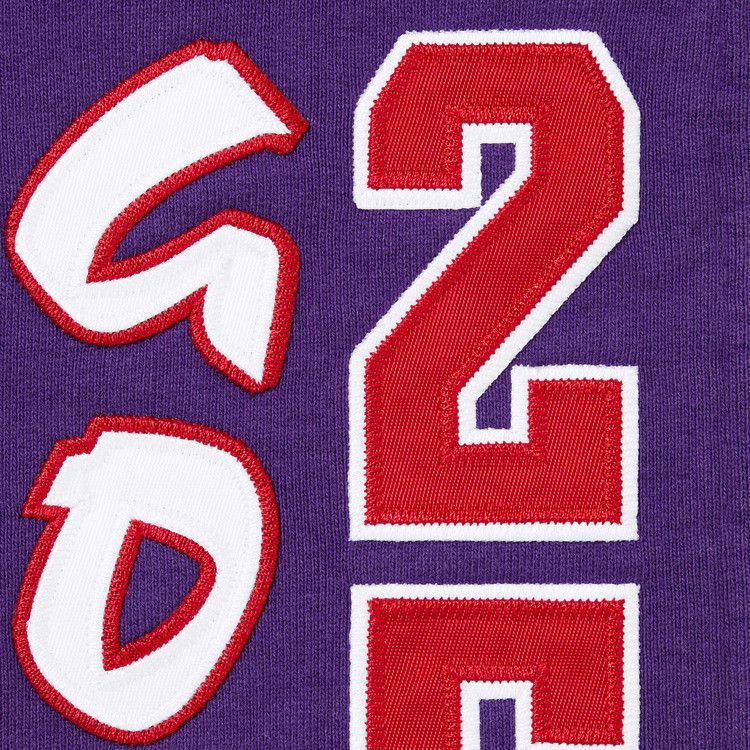 Толстовка Supreme League Champs Zip Up Hooded Sweatshirt, Purple — фото 3