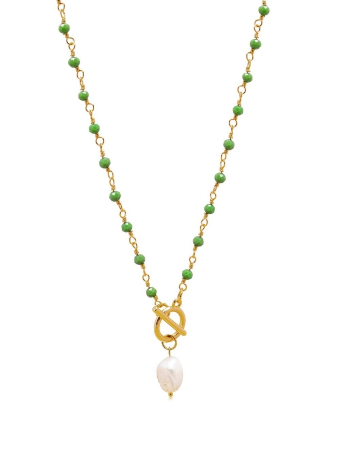 

Колье с жемчужной подвеской Nialaya Jewelry, зеленый