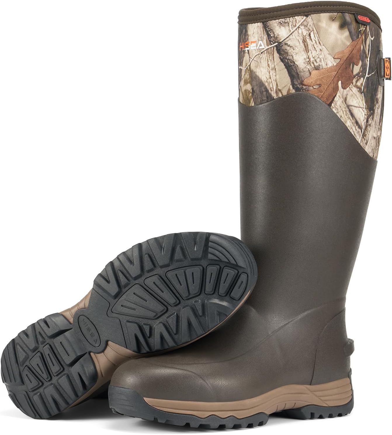 

Резиновые дождевые сапоги HISEA для мужчин, водонепроницаемые утепленные неопреновые охотничьи сапоги, прочные противоскользящие уличные сапоги для охоты, садоводства, фермерства, рыбалки и работы во дворе, с регулируемой голенью