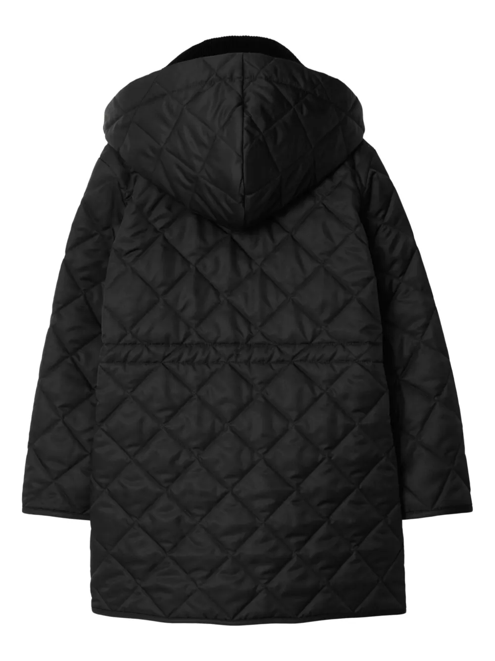 Стеганая куртка с вельветовым воротником BURBERRY KIDS, черный — фото 2
