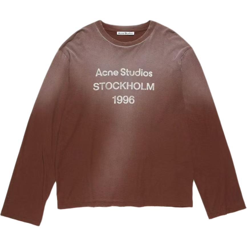 

Acne Studios Футболки унисекс, коричневые, с круглым вырезом, Коричневый, Acne Studios Футболки унисекс, коричневые, с круглым вырезом