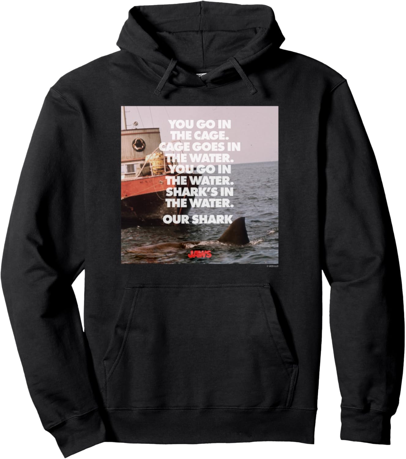 

Худи с фотографией из фильма «Челюсти» Jaws, черный