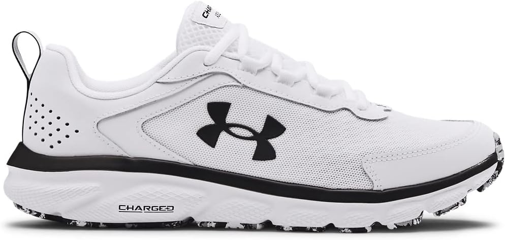 Мужские кроссовки для бега Under Armour Charged Assert 9, белый/черный — фото 2