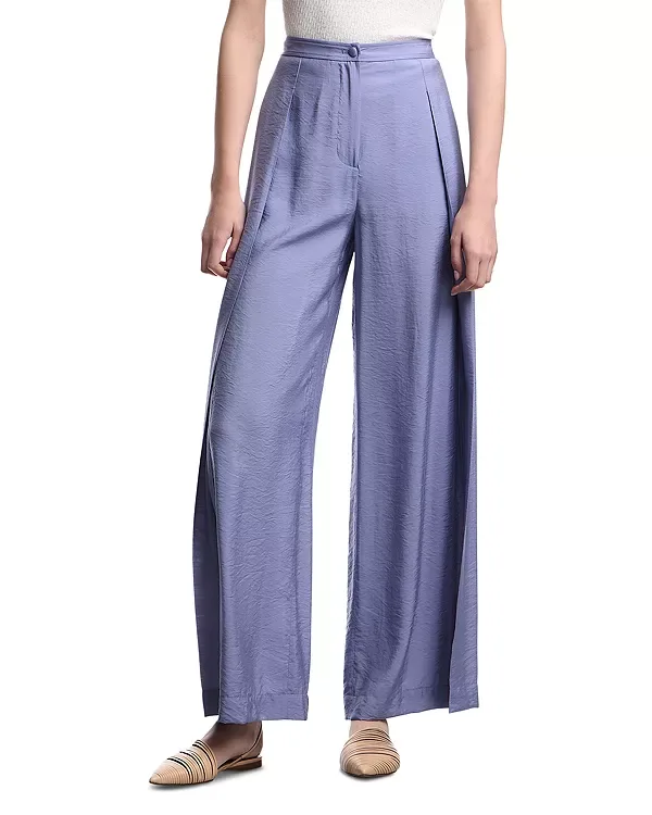 Техно-Вискозные широкие брюки Emporio Armani, Mauve