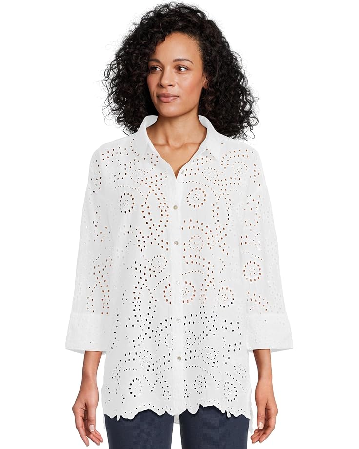 

Рубашка Mod-o-doc 3/4 Sleeve Easy Lace Shirt, белый