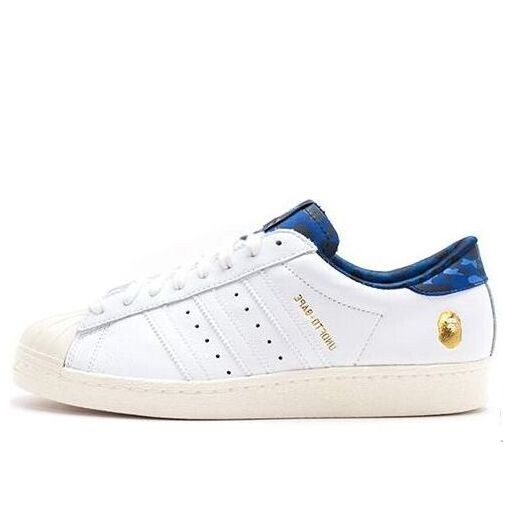 

Кроссовки xa bathing ape x undefeated superstars 80v Adidas, белый