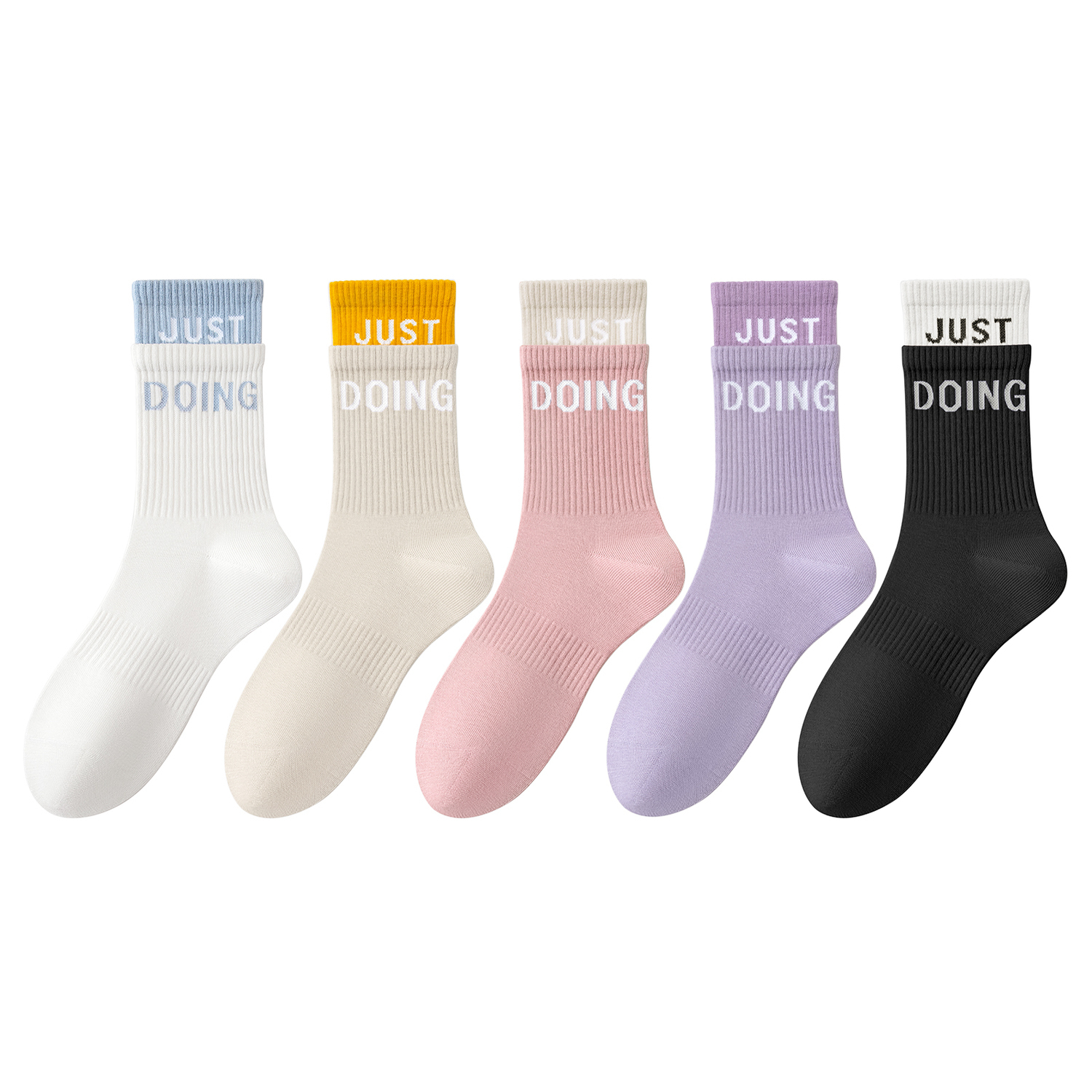 

Носки до колена женские 5 пар B&C.Room, Комбо 2 (5 черных)