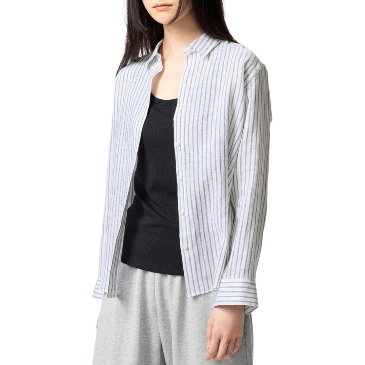 

UNIQLO Женская слоновая кость рубашка