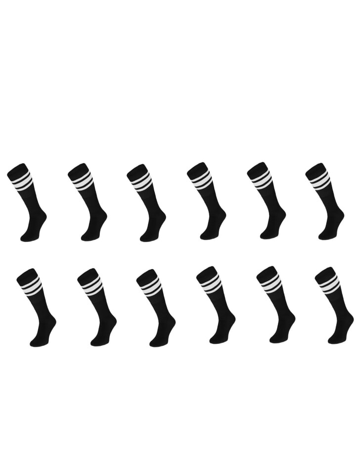 

Носки COFI 1453 Basketsocken Weiß gestreift OneSize Schwarz, черный