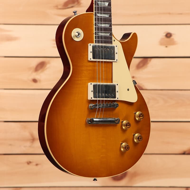 

Электрогитара Gibson 1958 Les Paul Standard Reissue VOS - Lemon Burst - 831580 - PLEK'd